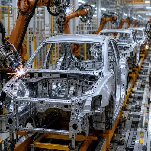 High‑strength aluminum alloy for automotive industry