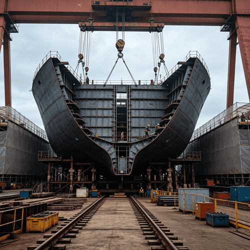 High‑strength carbon steel for shipbuilding industry