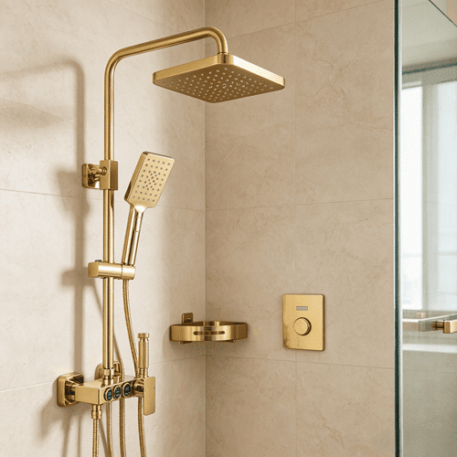 Copper alloy components for bathroom hardware fittings